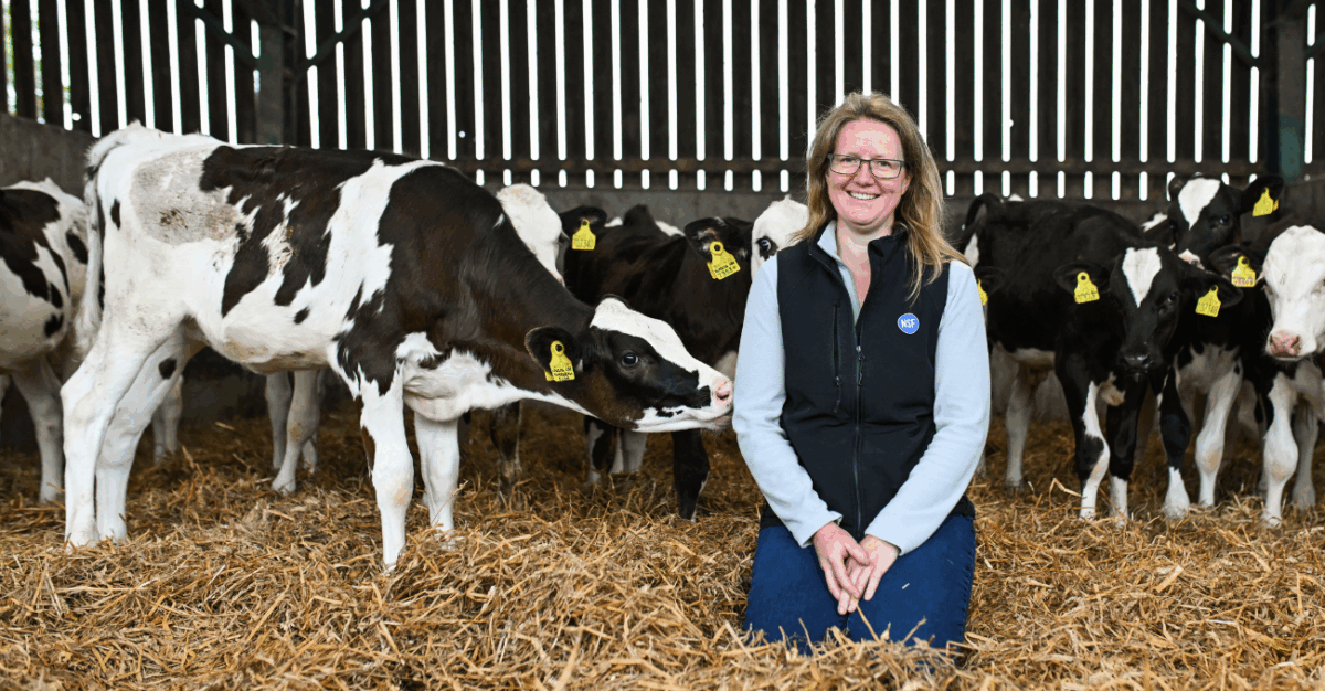 Discover how farmer Sally Williams uses EazyBed Dry, a biological bedding conditioner, to help create a healthier environment for improved calf health and welfare.